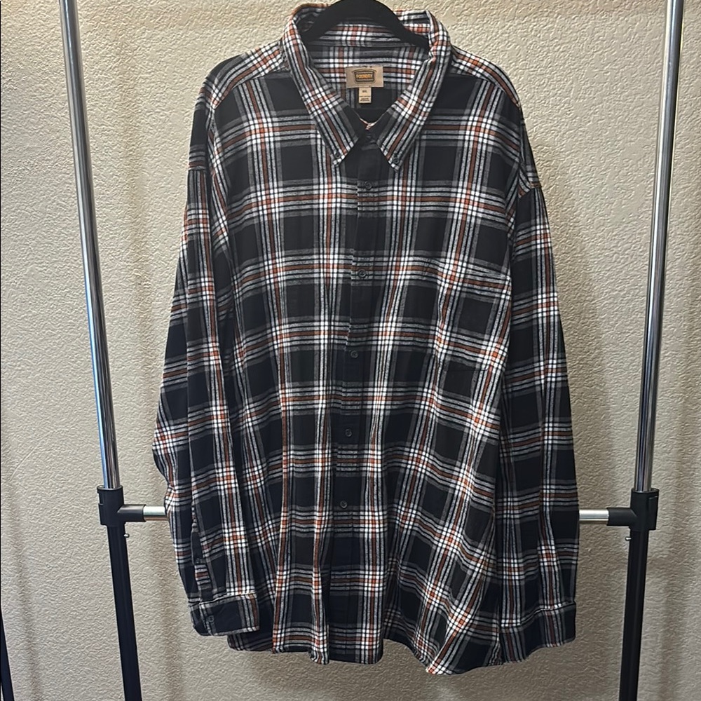 Men's Black Plaid Shirt
